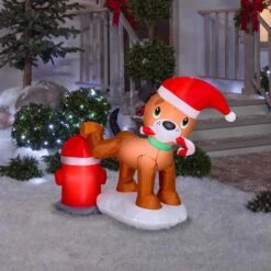 Gemmy Airblown LED Dog With Fire Hydrant Scene 3.5 Ft. Inflatable -Roman Shop c4af3fa9 ecd4 4f80 bd8e 145947885749