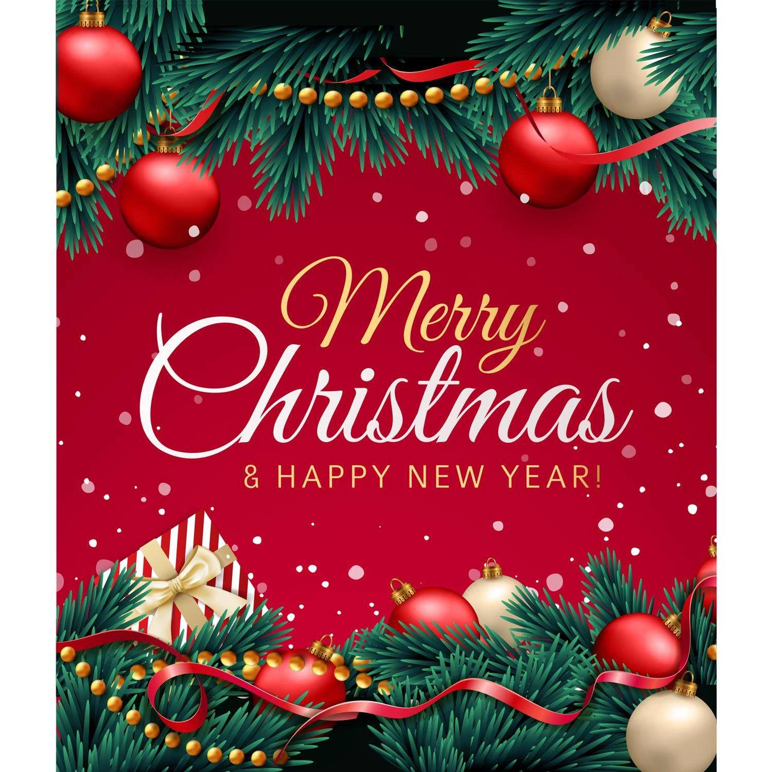 Celebrations Merry Christmas And Happy New Year 7 Ft. X 8 Ft. Garage Door Cover 3 Celebrations Merry Christmas And Happy New Year 7 Ft. X 8 Ft. Garage Door Cover