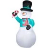 Gemmy LED Snowman With Candycane 12 Ft. Inflatable -Roman Shop c73879db a367 45ce 92b8 476d734840ed