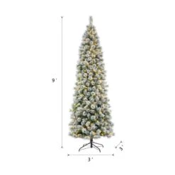 Glitzhome 9 Ft. Pencil LED 500 Ct Pine Artificial Christmas Tree -Roman Shop ccd8aff5 f2c7 4b5f 8b17 64acf9cfee54