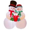 Glitzhome Snowman Family Decor 94.49 In. Inflatable -Roman Shop cfa832d1 c744 4415 944c cae908889126