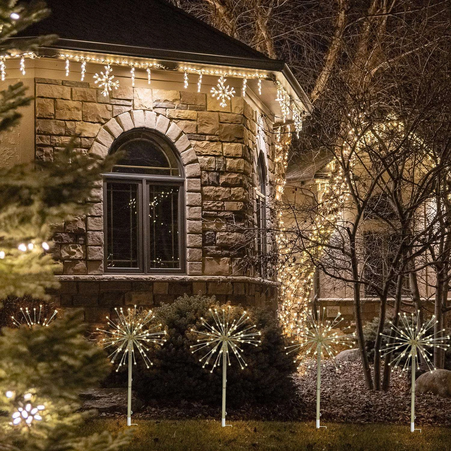 Celebrations LED Warm White Gold Radiant Blast 16 In. Pathway Decor 6 Celebrations LED Warm White Gold Radiant Blast 16 In. Pathway Decor - Image 4