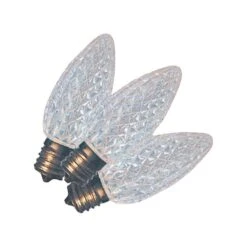 Holiday Bright Lights LED C9 Cool White 25 Ct Replacement Christmas Light Bulbs