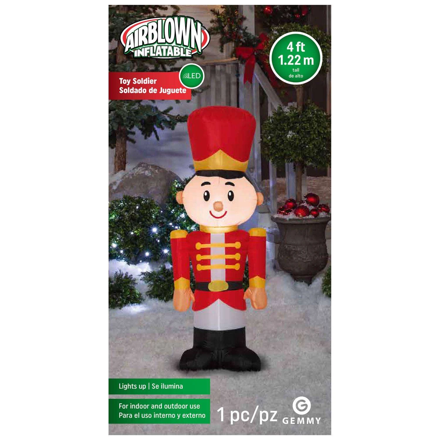 Gemmy Airblown LED Toy Soldier 3.5 Ft. Inflatable 5 Gemmy Airblown LED Toy Soldier 3.5 Ft. Inflatable - Image 3