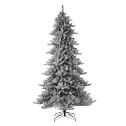 Glitzhome 9 Ft. LED 650 Ct Classic Flocked Fir Christmas Tree -Roman Shop e4273647 41f7 40f3 8d35 3ef73db0a185