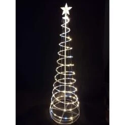 Celebrations LED Spiral Cone With Star 6 Ft. Yard Decor