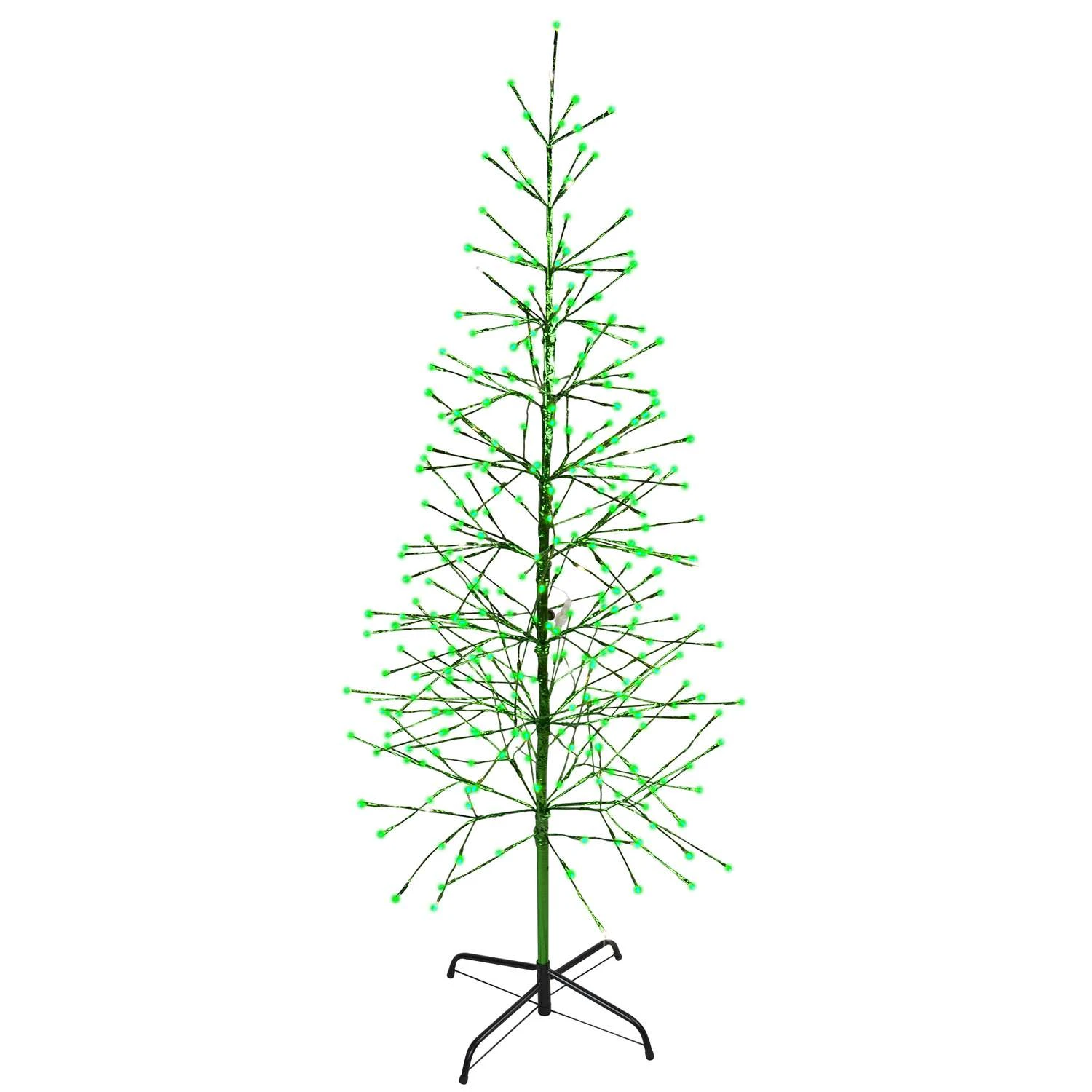 Holiday Bright Lights LED Green Twig Tree 66 In. Yard Decor 3 Holiday Bright Lights LED Green Twig Tree 66 In. Yard Decor