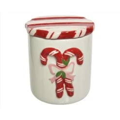 Decoris Red/White Candy Cane Table Decor 5 In.