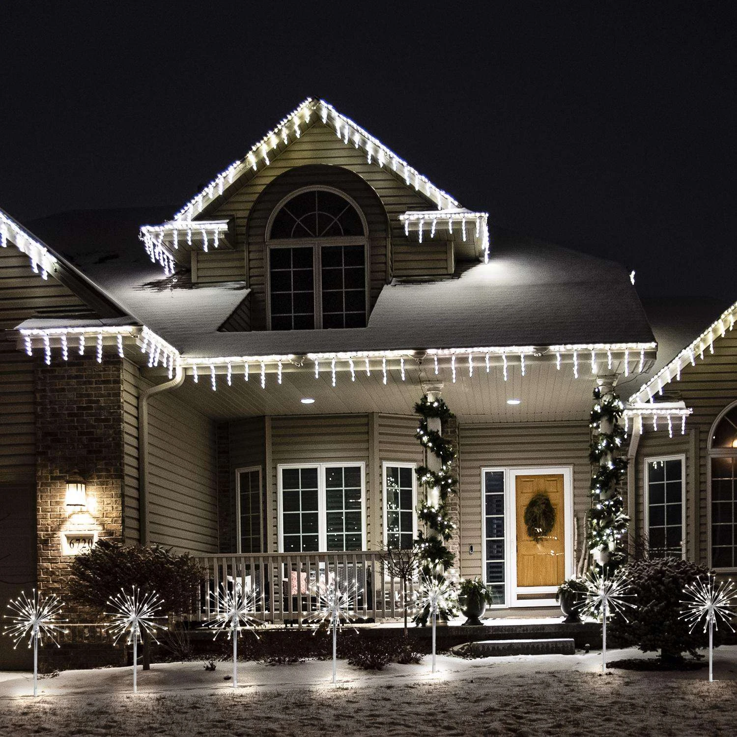 Celebrations LED Pure White Silver Radiant Blast 16 In. Pathway Decor 6 Celebrations LED Pure White Silver Radiant Blast 16 In. Pathway Decor - Image 4