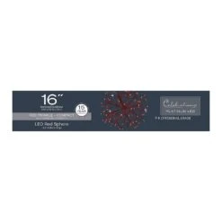 Celebrations Platinum LED Red Shimmer Sphere 16 In. Hanging Decor -Roman Shop f9527fe3 be32 4fcc 92bb 18bea2067bed