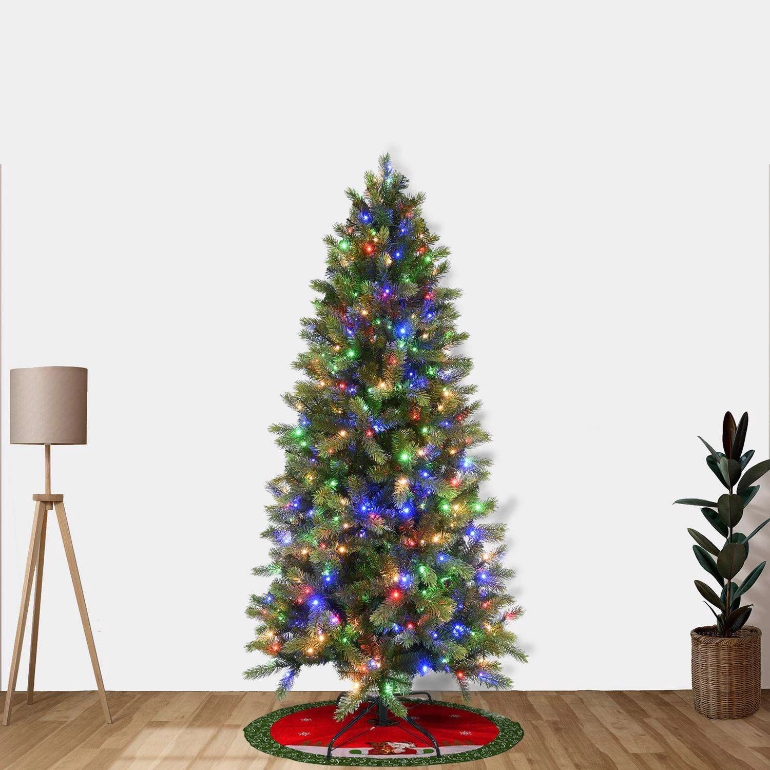 Celebrations 7 Ft. Full LED 450 Ct 1-2-Tree Cayce Pine Color Changing Christmas Tree 4 Celebrations 7 Ft. Full LED 450 Ct 1-2-Tree Cayce Pine Color Changing Christmas Tree - Image 2